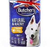 بوتشرز طعام مهروس دجاج وأرز للكلاب البالغة 390غ |  صيدلية.كوم.