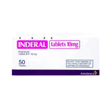 Inderal 10 mg 50 tablets