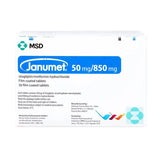 Janumet 50/850 mg 56 tablets