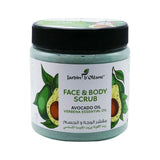 Garden Olean face and body scrub with avocado oil and lemon balm essential oil 500 ml