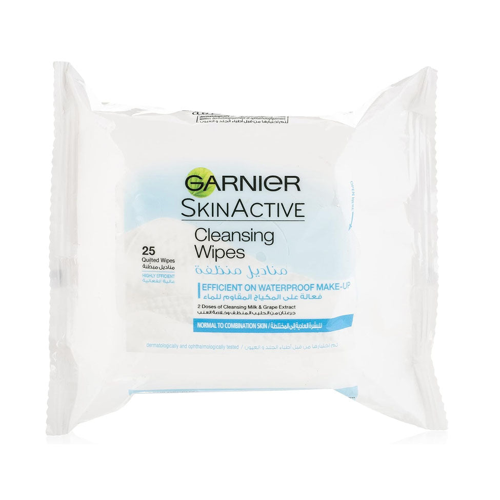 Garnier cleansing wipes for normal to combination skin