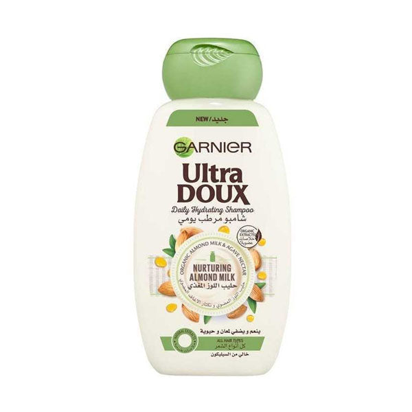 جارنييه الترا دوكس شامبو شعر حليب اللوز المغذي