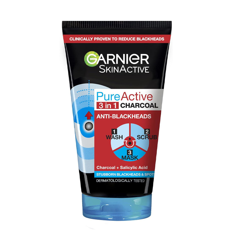 جارنييه بيور اكتيف 3 في 1 بالفحم 