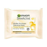 Garnier Micellar Water Cleansing Wipes, 25 Wipes