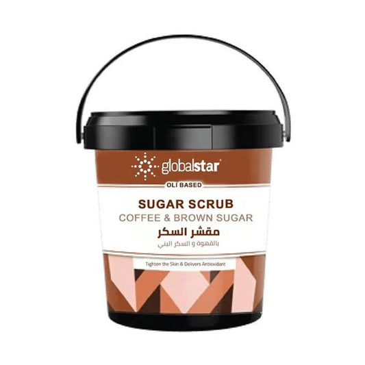 جلوبال ستار مقشر السكر الزيتي بالقهوة والسكر البني 