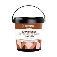 جلوبال ستار مقشر السكر الزيتي بالقهوة والسكر البني 