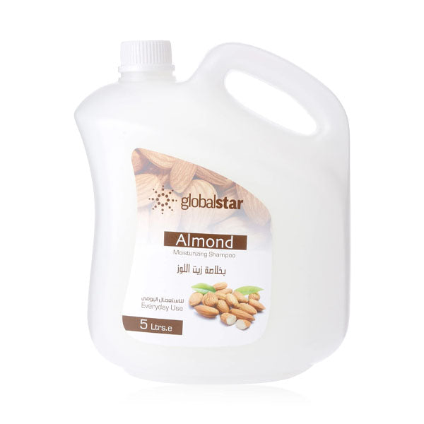 جلوبال ستار شامبو بخلاصة زيت اللوز 5 لتر |  صيدلية.كوم.