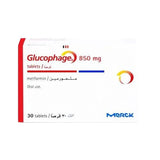 Glucophage 850 mg 30 tablets