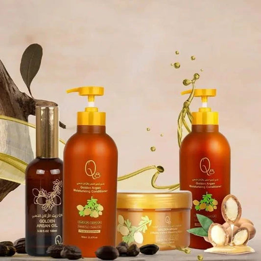 Q8 شامبو الارغان الذهبي الناعم 700 مل