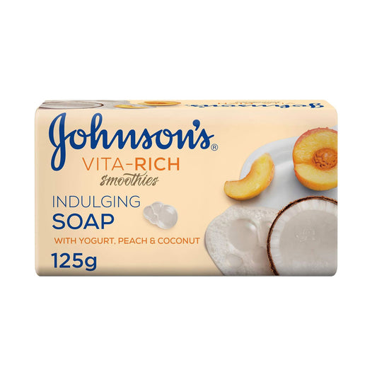 Johnson's Vita Rich Soap With Milk, Coconut And Peach Extract 125 Gm