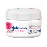 Johnson's Body Moisturizing Cream Vita Rich With Rose Water 200 ml