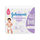 Johnson's baby wipes for ultra hygiene, offer (3 + 1), 192 wipes