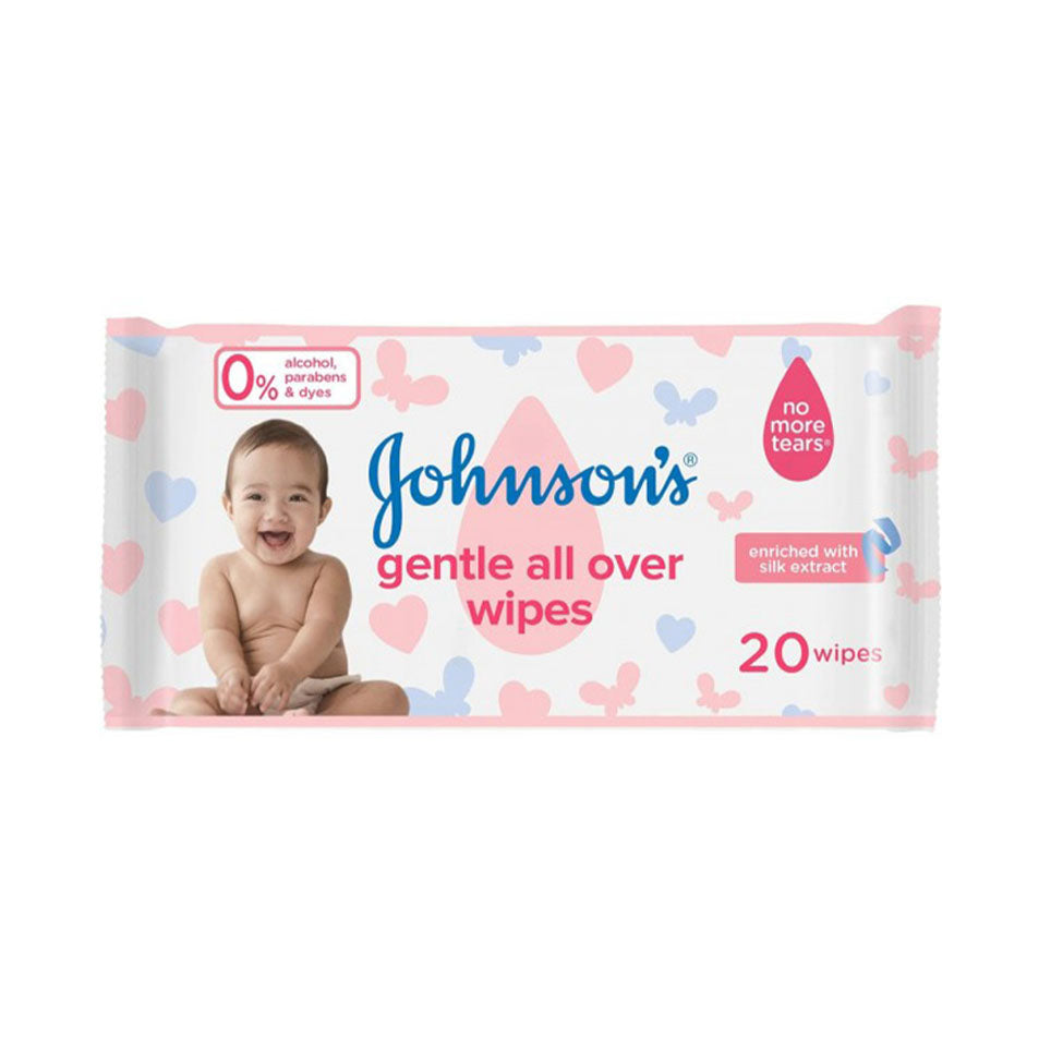 جونسون مناديل أطفال لتنظيف لطيف لكامل البشرة 