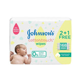 Johnson's Baby Wipes Cotton Touch 56 Wipes Kit (2+1 Free)