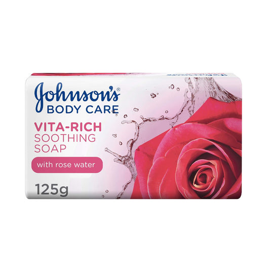 Johnson's Vita Rich Soap With Rose Water Extract 125 gm