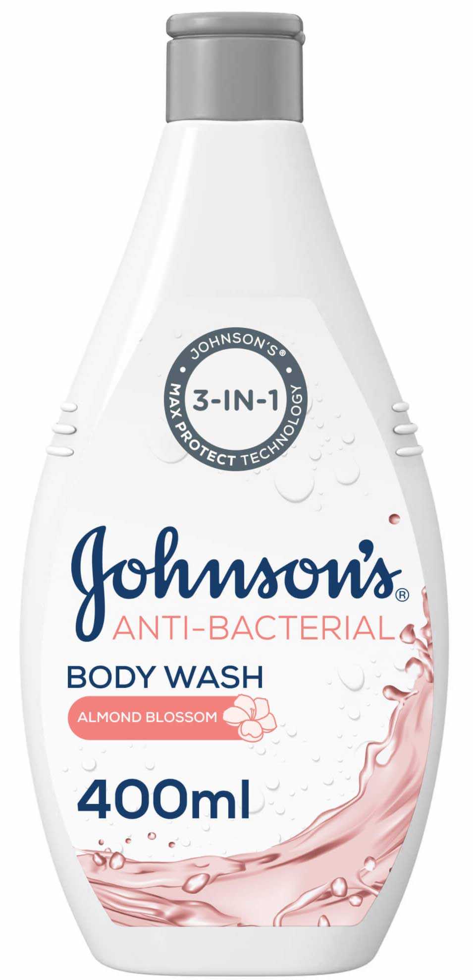 جونسون سائل استحمام مضاد للبكتيريا 3 في 1 بزهر اللوز 400 مل - Sidalih.com || صيدلية.كوم