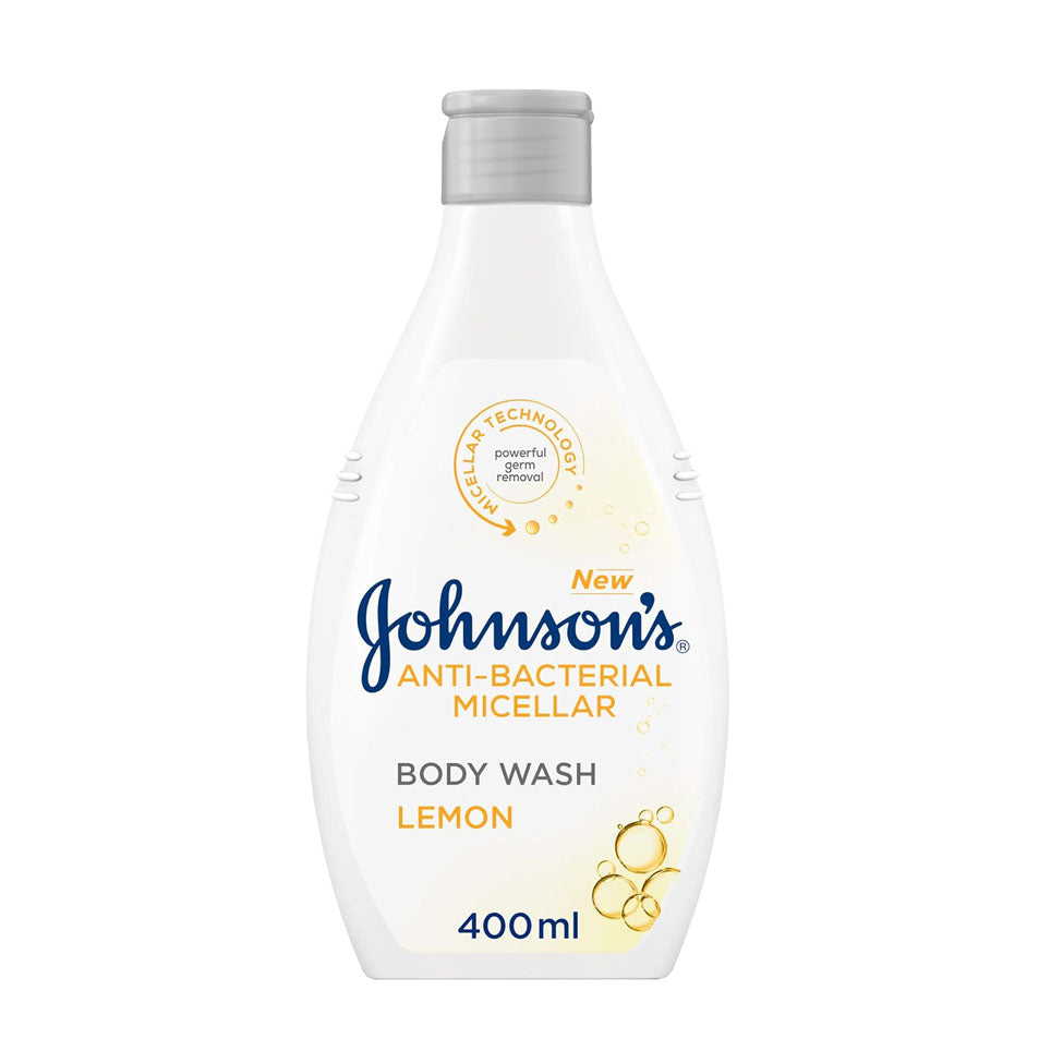 Johnson's Anti-Bacterial Shower Gel, Lemon Scent, 400 ml