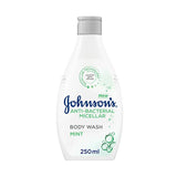 Johnson's Anti-Bacterial Shower Gel, Mint Scent, 250 ml