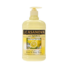 جي كازانوفا صابون سائل للجسم واليدين بالليمون 500 مل.