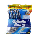 Gillette Blue3 Razor 8 pcs plus 4 pcs free