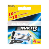 Gillette Mach3 Razor Blades 4 pcs