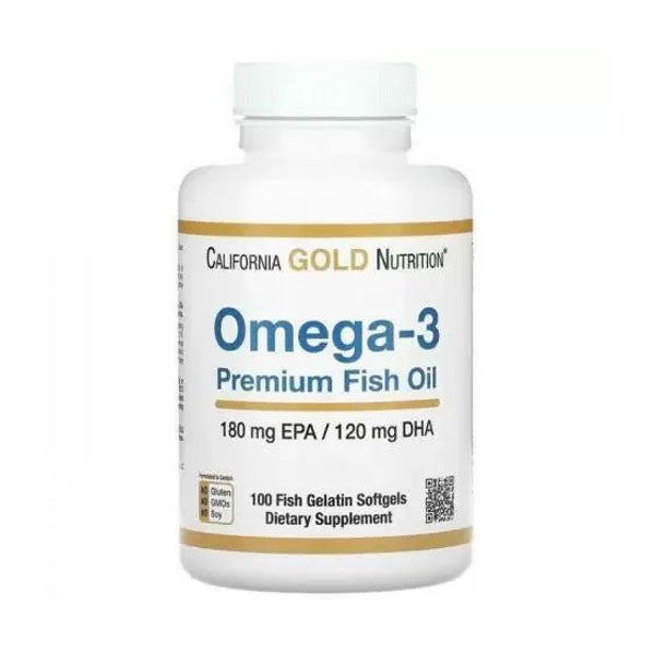 كاليفورنيا غولد نيوتريشن زيت السمك أوميجا 3 عدد 100 كبسولة.