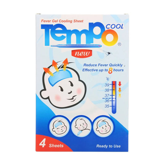 Cooling gel fever patches 4 pieces from Tempo Cool