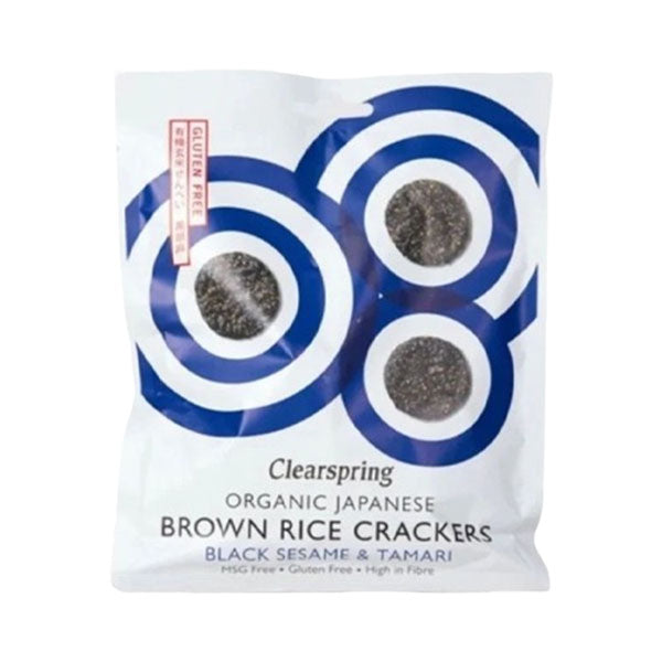 كلير اسبرنج بسكويت الارز مع السمسم الاسود والتماري