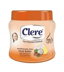 كلير كريم مرطب للجسم بزبدة الكاكاو مع فيتامين E و A