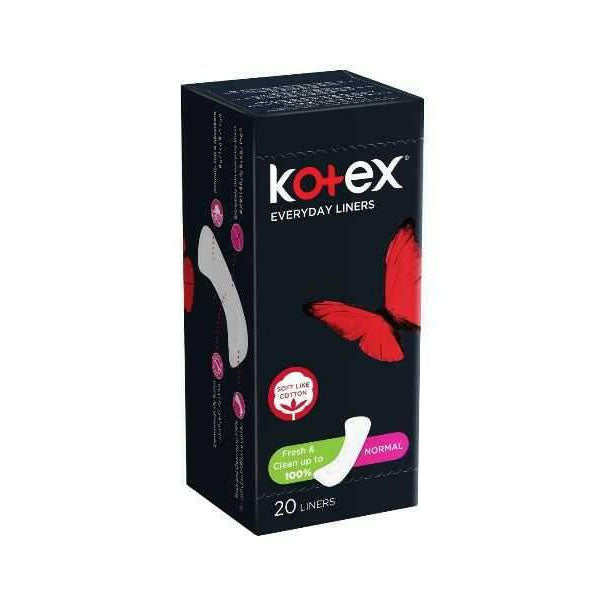 كوتكس ديزاينر فوط للاستعمال اليومي غير معطره 20 قطعة.