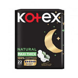 Kotex Women's Sanitary Napkins Maxi Thick Night 22 Pads