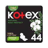 Kotex Women's Sanitary Napkins Super Maxi Thick, 44 Large Pads