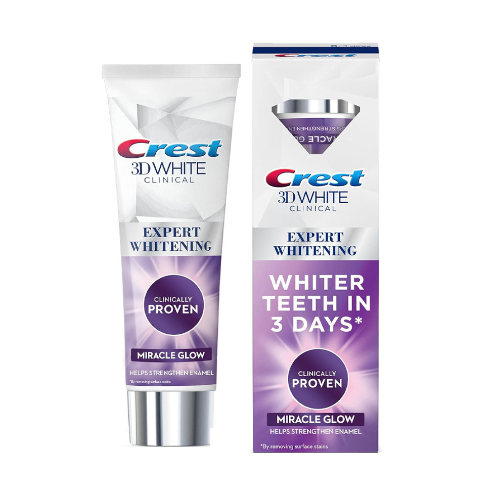 Crest 3D White Clinic Miracle Glow Toothpaste 75ml