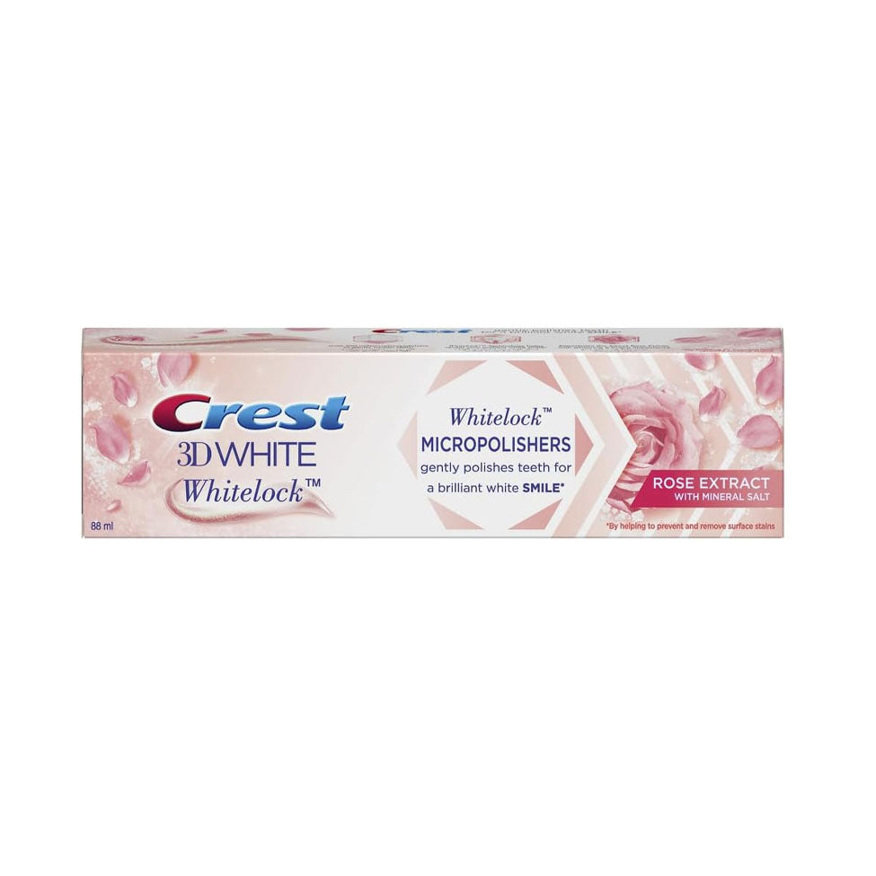 Crest 3D White Lock Toothpaste, Rose Extract - 88 ml