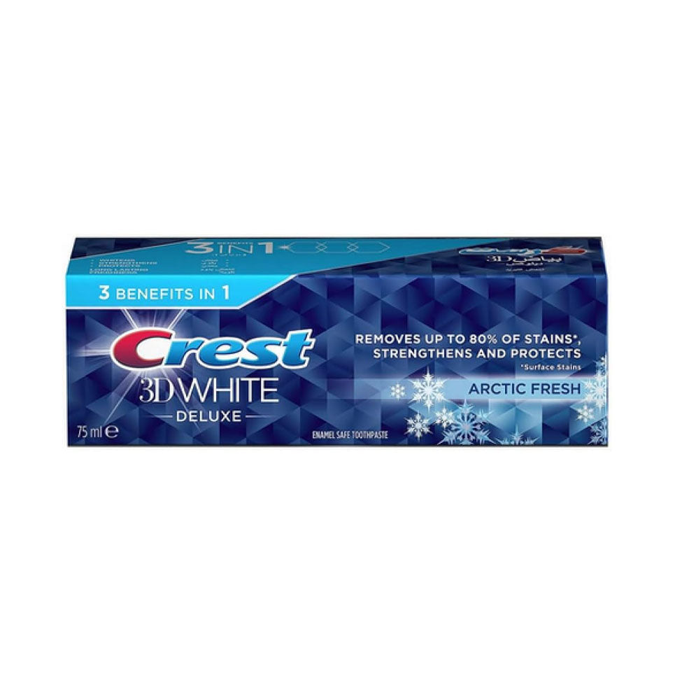 Crest 3D White Deluxe Cooling Fresh Toothpaste 75ml