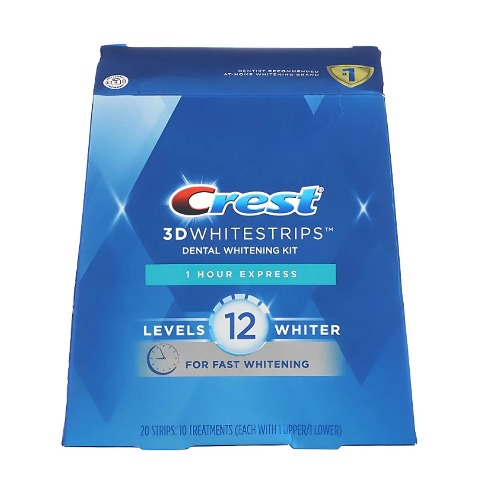 Crest 3D Teeth Whitening Strips 1 Hour Teeth Whitening Kit - 20 Strips