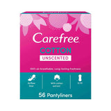 Carefree pantyliners with cotton extracts- 56 pads