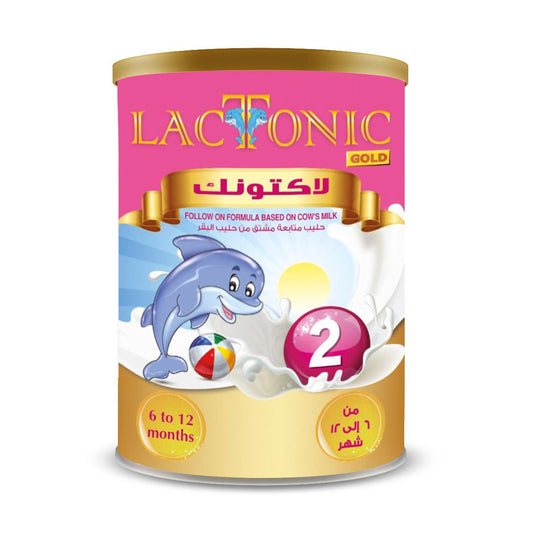 لاكتونك جولد رقم 2 حليب أطفال - 400 جم