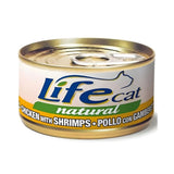 لايف كات طعام رطب للقطط بنكهة الدجاج مع الجمبري 85غ |  صيدلية.كوم.