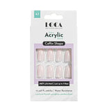 Luca acrylic nails, coven shape, ombre color A3