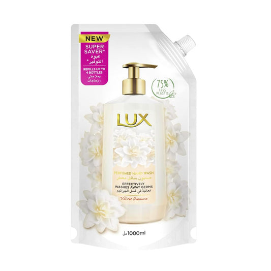 Lux Perfumed Liquid Soap, Velvet Jasmine, 1000 ml, 1 liter refill