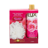 Lux soft touch shower gel 250 ml with loofah