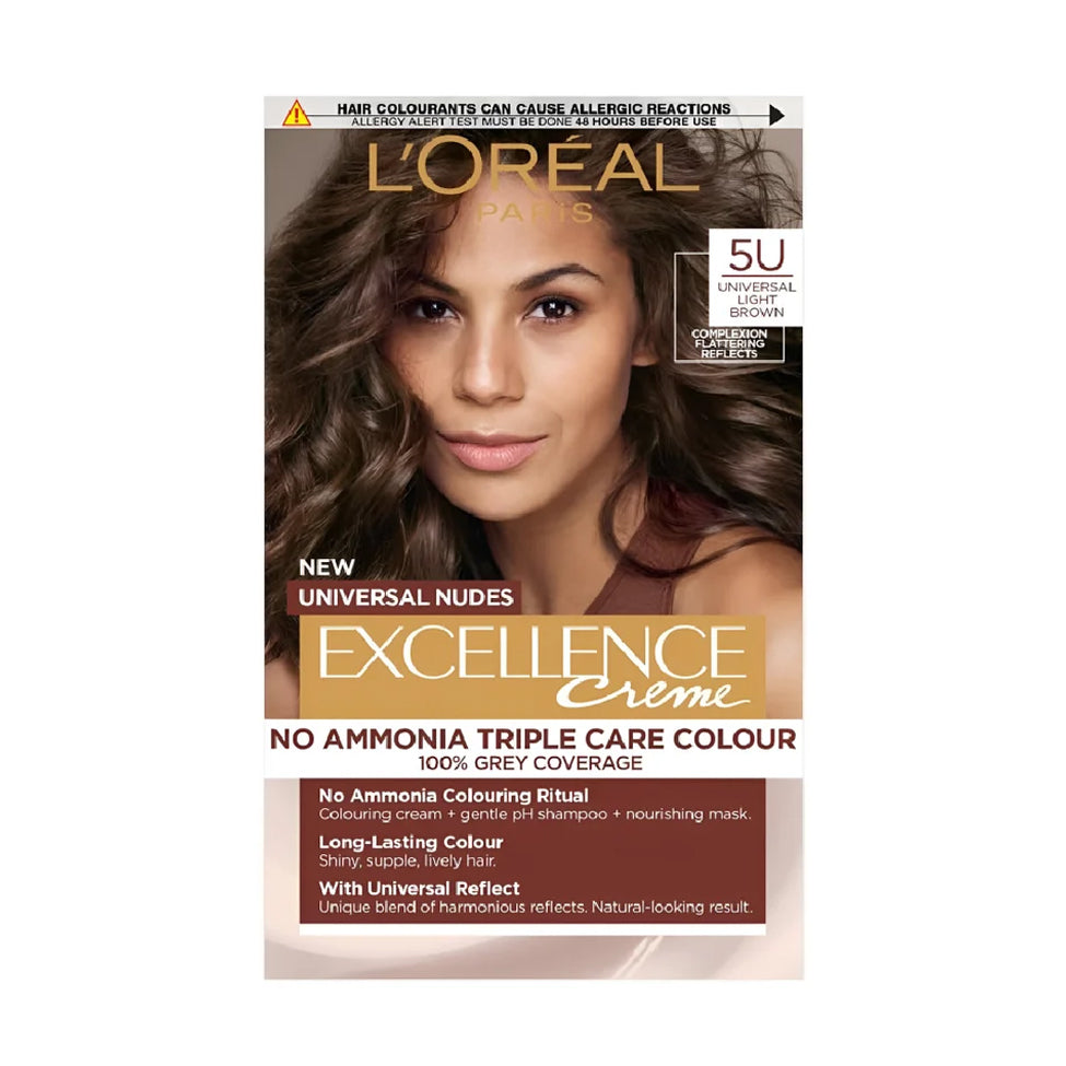 Loreal Hair Color Kit Excellence Light Brown 5U