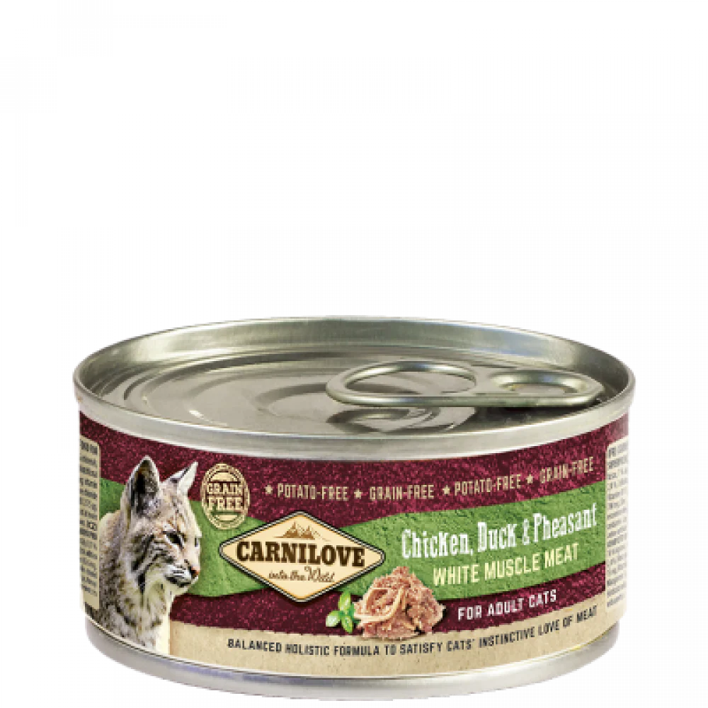 كارنيلوف طعام رطب دجاج وبط وتدرج للقطط البالغة 100 غ |  صيدلية.كوم.