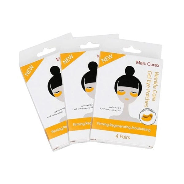 Manicurex Under Eye Patches to Firm and Moisturize Skin with Collagen 4 pairs x 3 packs