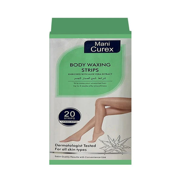 ماني كوريكس شرائح شمع لإزالة الشعر  بخلاصة الصبار - 20شريحة.