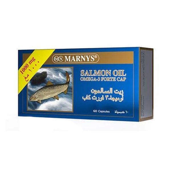 مارنيز زيت السالمون اوميجا 3 فورت كاب 60 كبسولة.
