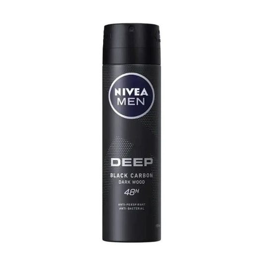Deep Black Carbon Spray Antiperspirant 48 Hours 150 ml by Nivea