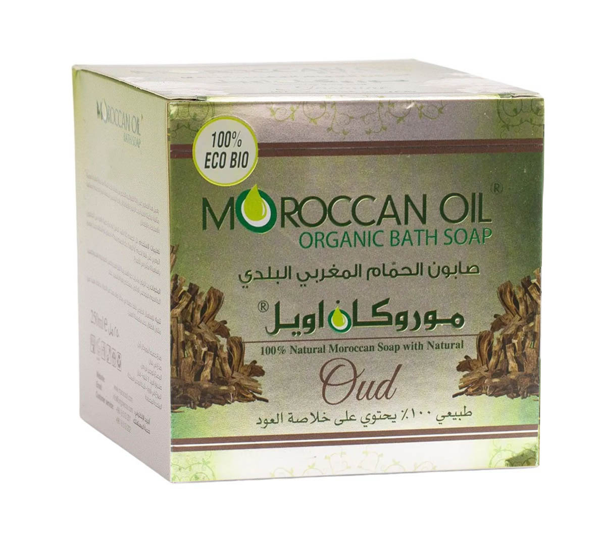 موروكان اويل صابون الحمام المغربي بخلاصة العود - 250 مل.