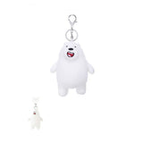 The Three Bears Keychain or Bag Pendant - White - We Bare Bear